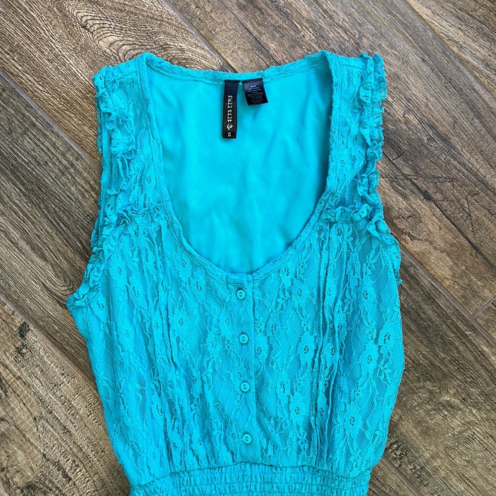 Teal blue dress - Picture 2 of 5